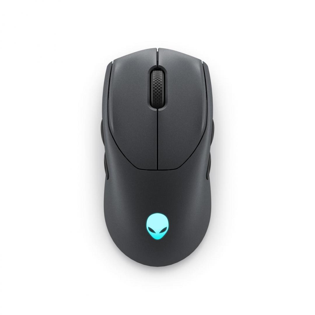 Dell Alienware Tri-Mode Wireless Gaming Mouse AW720M, Connection type: Tri-mode Wireless (2.4GHz, Bluetooth 5.1 and wired), Movement Resolution: 26000 dpi, , Magnetic Snap Charging Function, Adjustable Dots Per Inch (DPI), Wireless mode (2.4GHz), Buttons - 1 | YEO