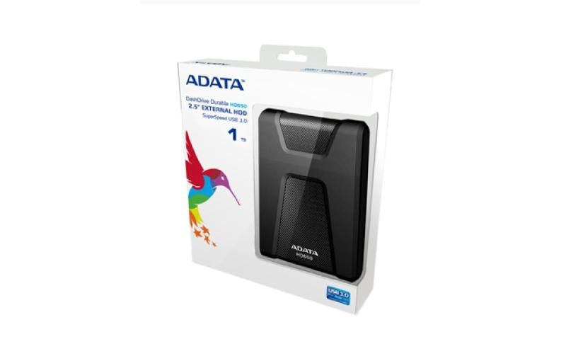 HDD extern Adata HD650, 1TB, Negru, USB 3.1 - 3 | YEO