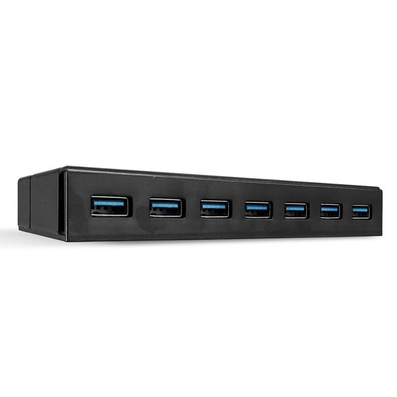 Hub USB Lindy LY-43228, 7 Port, USB 3.1, negru - 3 | YEO