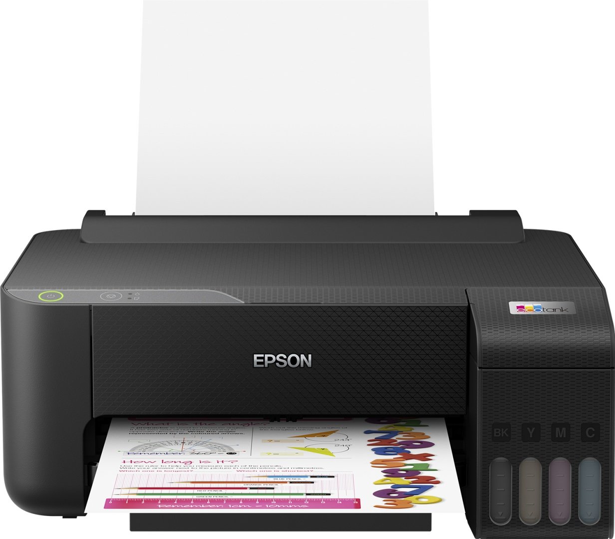 Imprimanta inkjet color CISS Epson L1230, dimensiune A4, viteza max 33ppm alb-negru, 15ppm color, rezolutie printer 5760x1440dpi, alimentare hartie 100 coli, imprimare fara margini, interfata: USB 2.0, consumabile: 103 ecotank Black, Cyan, Magenta,