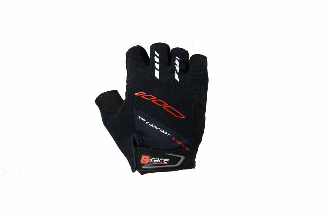 MANUSI B-RACE CU GEL NEGRU, L