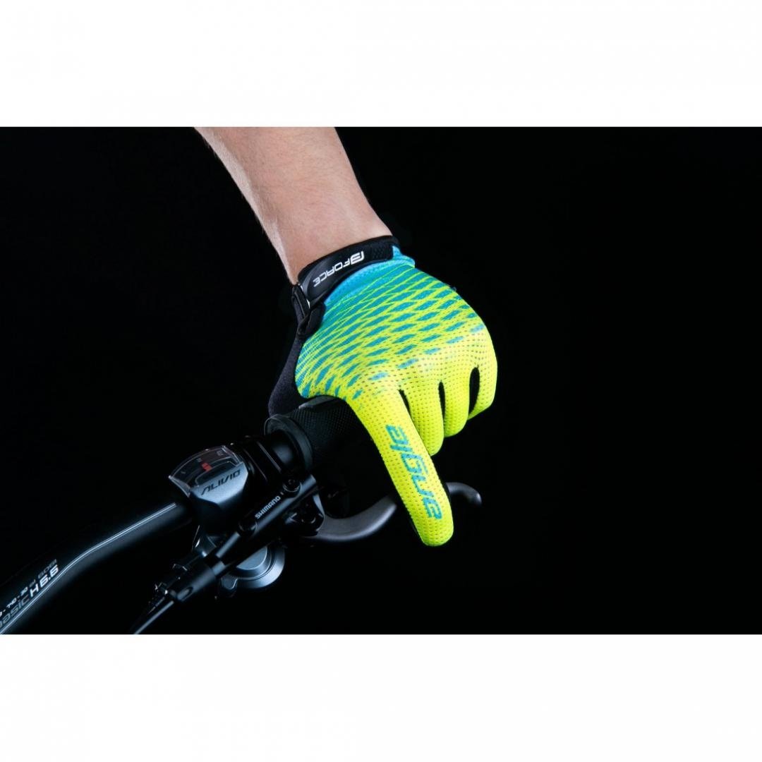 Manusi Force MTB Angle, fluo/albastru XL