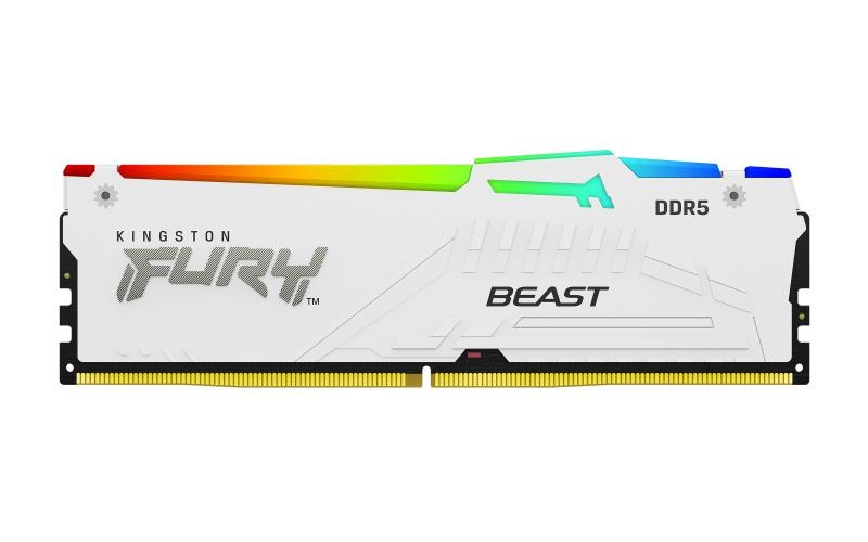 Memorie RAM Kingston 64GB DDR5 6000MHz CL30 Dual Channel Kit FURY Beast RGB White - 3 | YEO