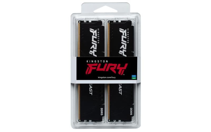 Memorie RAM Kingston FURY Beast Black 16GB(2x8GB) DDR5 6000MHz CL30 - 3 | YEO