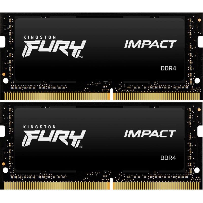 Memorie RAM notebook Kingston, SODIMM, DDR4, 32GB, 3200MHz, CL20, 1.2V, Kit of 2 - 2 | YEO