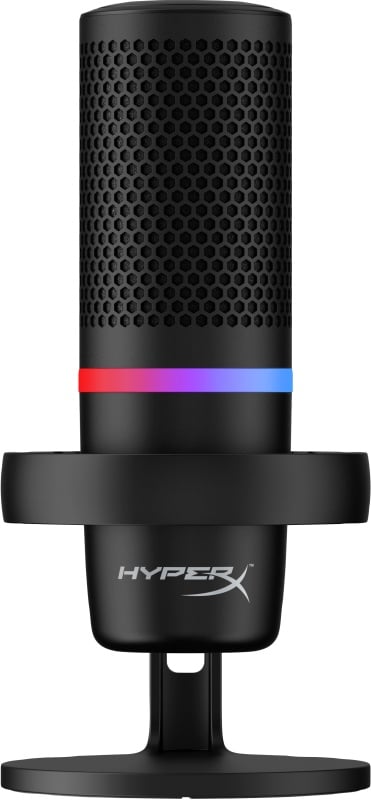 Microfon HP HyperX DuoCast, cardioid, RGB USB, Negru - 2 | YEO