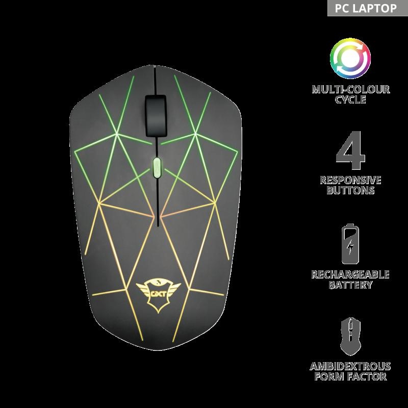 Mouse Trust GXT 117 Strike, Wireless Gam, negru - 1 | YEO