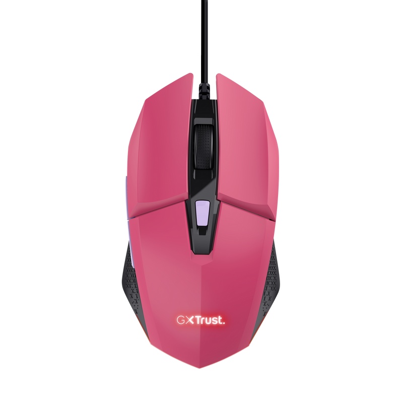 Mouse Trust GXT110W Felox cu fir, 6400 DPI, roz