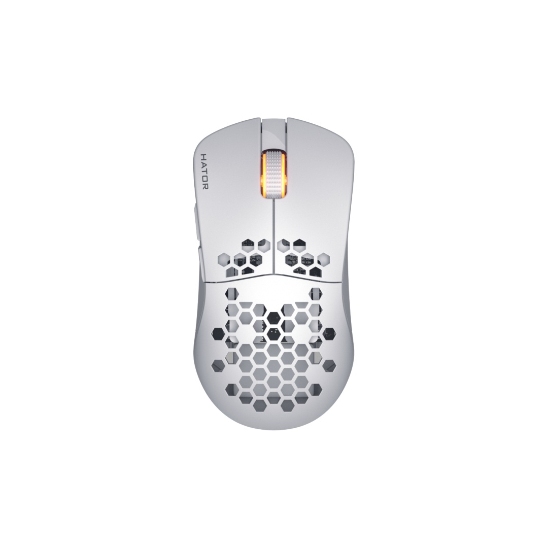 Mouse wireless Hator Stellar Pro, conectivitate 2.4GHz, bluetooth si USB, polling rate pana la 1000Hz, capacitate baterie 300mAh, durata de viata baterie in modul wireless pana la 18H (iluminare pornita), pana la 42 de ore (iluminare oprita), timp - 2 | YEO