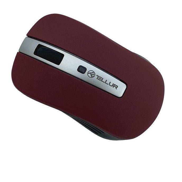 Mouse wireless Tellur Basic, LED, Rosu inchis - 1 | YEO