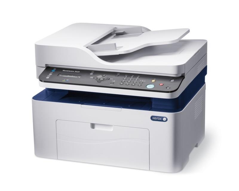 Multifunctional laser mono Xerox WorkCentre 3025V_NI, Print/ Copy/ Scan/ Fax, Viteza: 20 ppm, Rezolutie: 600X600 dpi, Procesor 600 MHz, Memorie 128 MB, Limbaje de printare: GDI, Interfata: USB, Ethernet, Wireless, ADF 40 pagini, Consumabile:106R02773 sau - 1 | YEO