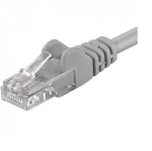 Patchcord UTP RJ45-RJ45 Cat.5e 0.5m gri, UTP-5E-0.5-G, pachcord din cupru