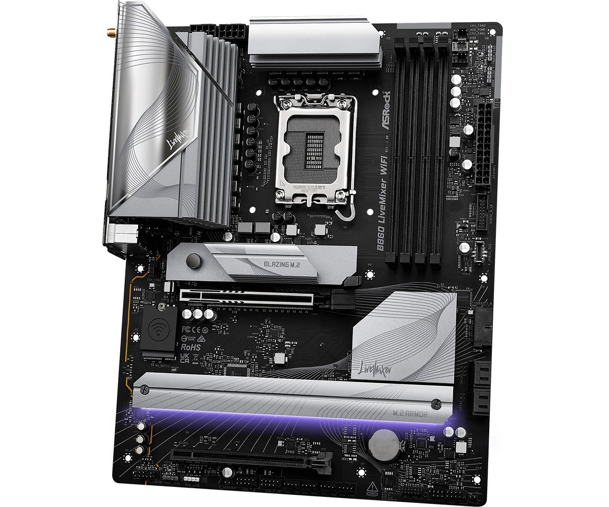 Placa de Baza ASROCK B860 LIVEMIXER WIFI LGA1851 - 4 | YEO