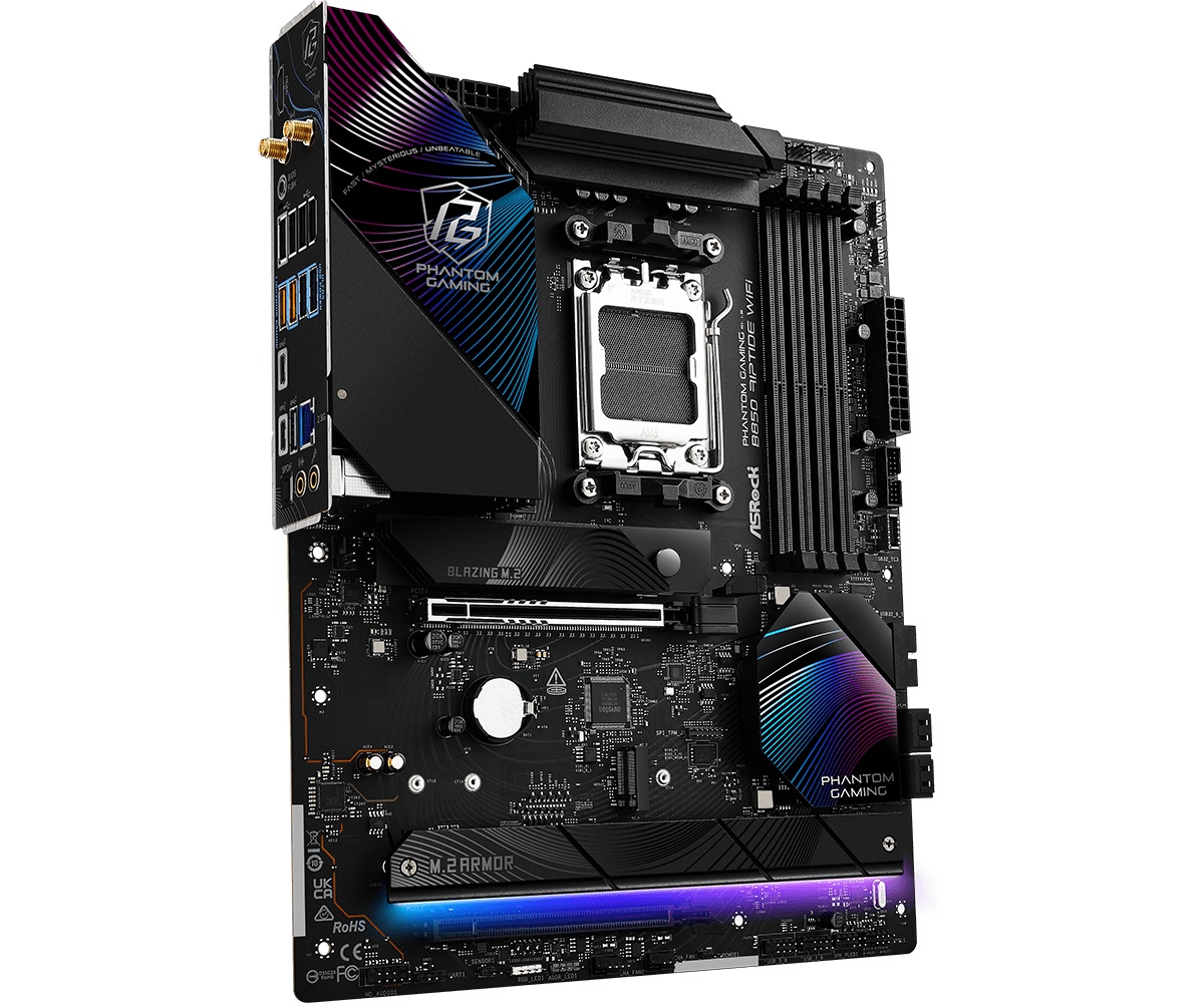 Placa de Baza ASROCK PHANTOM GAMING B850 RIPTIDE WIFI AM5 - 3 | YEO