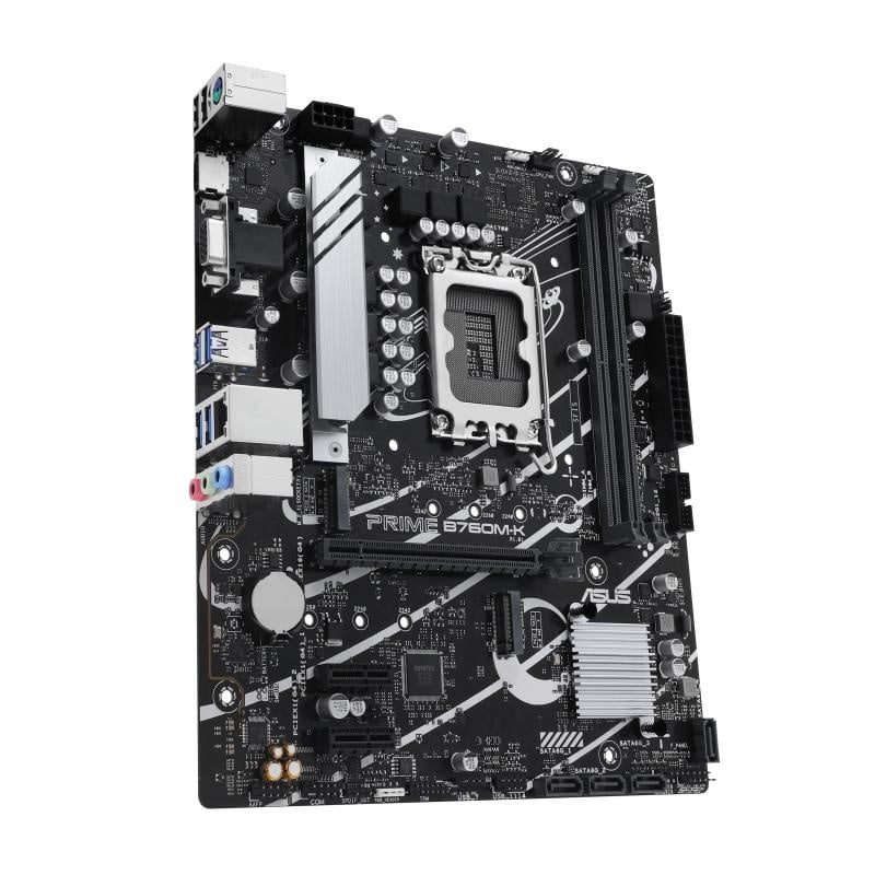 Placa de baza ASUS PRIME B760M-K LGA 1700, 2x DDR5, 1x VGA 1x HDMI, 1x PCIE 4.0 x16 1x PCIE 4.0 x1, 2x M.2, 4x SATA 6GB/s, mATX - 2 | YEO