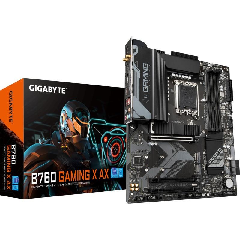 Placa de baza GIGABYTE B760 GAMING X AX, LGA 1700 - 3 | YEO