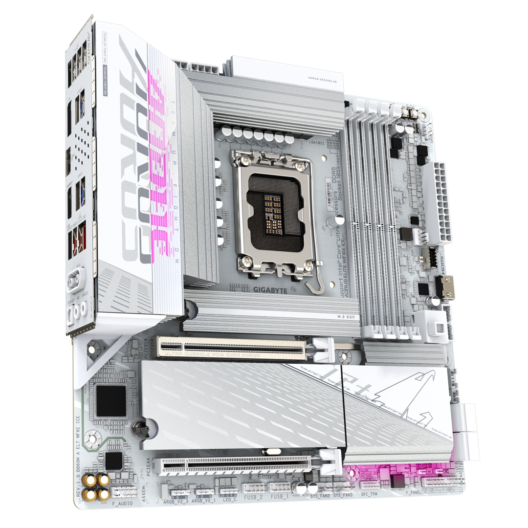 Placa de Baza GIGABYTE B860M AORUS ELITE WIFI6E ICE LGA1851 - 2 | YEO