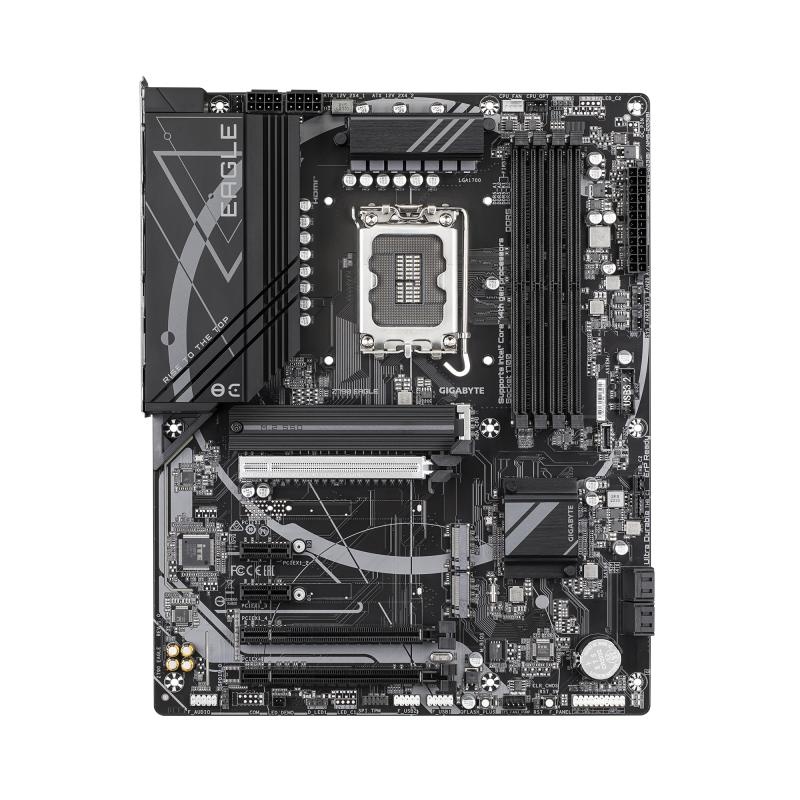 Placa de Baza GIGABYTE Z790 EAGLE LGA1700, 4x DDR5, 1x HDMI 1x DP, 1x PCIE 5.0 x16 1x PCIE 4.0 x16 1x PCIE 3.0 x16 2x PCIE 3.0 x1, 3x M.2, 4x SATA 6GB/s, ATX - 2 | YEO