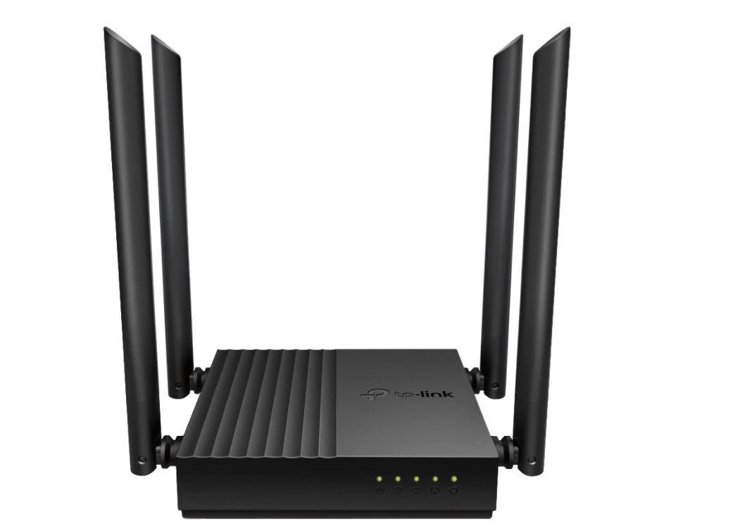 Router Wireless TP-Link ARCHER C64, standarde wireess: IEEE 802.11ac/n/a 5 GHz, IEEE 802.11n/b/g 2.4 GHz, viteza: 5 GHz: 867 Mbps (802.11ac), 2.4 GHz: 400 Mbps (802.11n), 4 × antene fixe de înaltă performanță, MU-MIMO, Processor:1.2 GHz CPU, interfata: 1