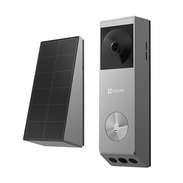 Sonerie video wireless EZVIZ EP3X PRO 1080p, sonerie alimentata cu baterii, comunicare bidirectionala si vedere nocturna, rezistent la intemperii IP65; Stocare interna 32 GB, Lentile duale 2K si 1080P