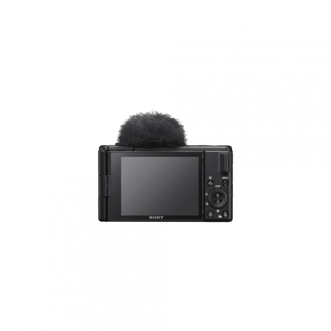 SONY Compact dedicata pentru vlogging ZV-1 II 21MP, 18-55mm, F1.8-4 ISO 125-12.800, 1/32.000s, 4K @29.97fps, x1Micro-HDMI/Slot multicard pentru Memory Stick Duo™/card de memorie SD, Rafala 24cps, WiFi/Bluetooth, Senzor CMOS Exmor RS suprapus 1