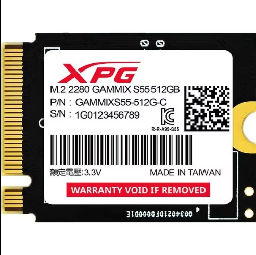 SSD Adata XPG Gammix S55 512GB PCI Express 4.0 x4 M.2 2230