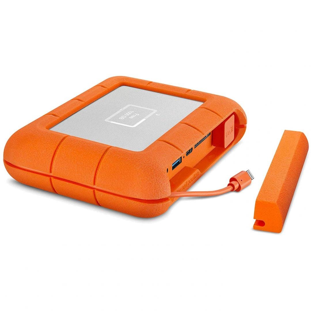 SSD Extern LaCie Rugged V2, 500GB, Orange, USB 3.2