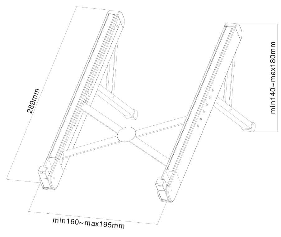 Stand racire Laptop Neomounts by Newstar NSLS010 - 1 | YEO