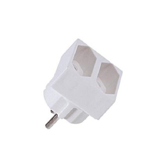 Stecker Dublu Bachmann - 2 Prize 230V, 2.5A, Culoare Albă - Cod SKU: B921.271