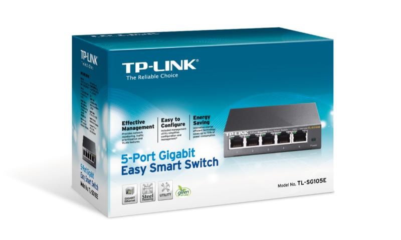 Switch TP-Link TL-SG105E, 5 port, 10/100/1000 Mbps - 3 | YEO