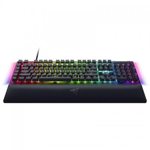 Tastatura mecanica gaming BlackWidow V4 X (Green Switch), layout US, taste ABS, layout US, cu 6 butoane customizabile, negru - 1 | YEO