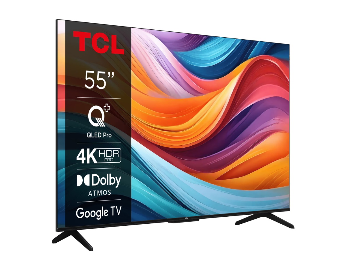 Televizor TCL QLED 55T7B, 139 cm, Smart Google TV, 4K Ultra HD, Clasa F - 1 | YEO