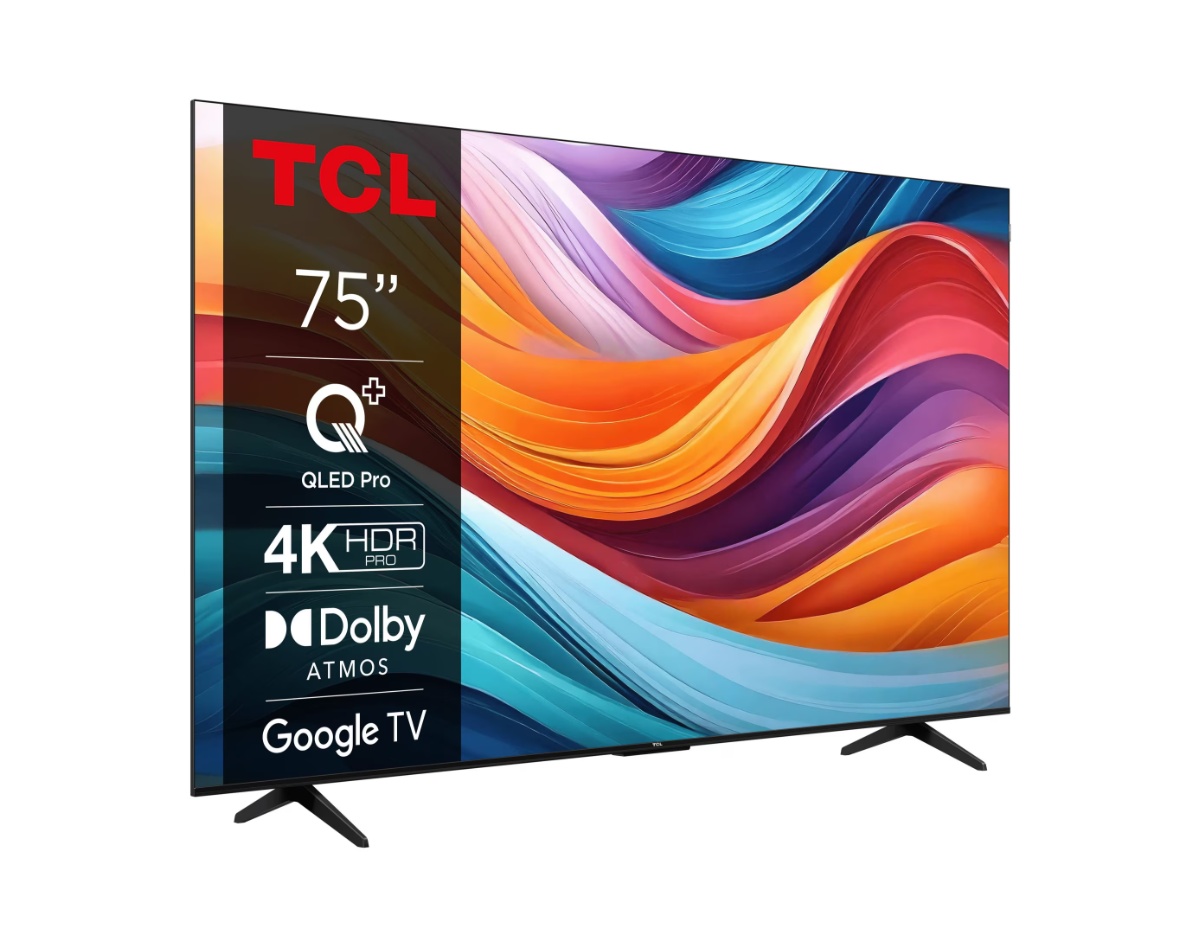 Televizor TCL QLED 75T7B, 189 cm, Smart Google TV, 4K Ultra HD, Clasa F - 1 | YEO