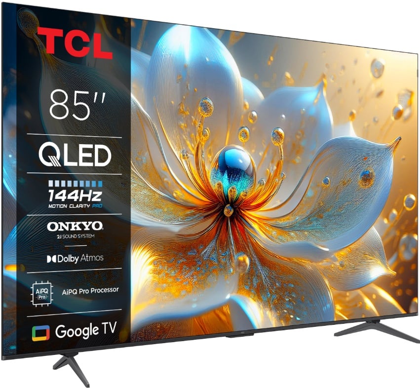 Televizor TCL QLED 85T8C, 215 cm, Smart Google TV, 4K Ultra HD, (Model 2025) - 1 | YEO