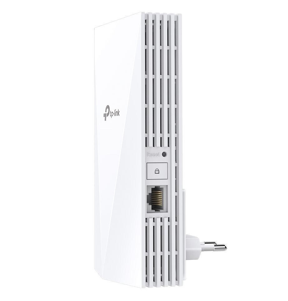 TP-link AX3000 Wi-Fi Mesh Range Extender, RE700X, 1 Port Ethernet Gigabit, 2 Antene interne, Standarde Wireless, IEEE 802.11a/n/ac/ax 5GHz, IEEE 802.11b/g/n/ax 2.4GHz, frecventa 2.4, 5 Ghz, 574 Mbps at 2.4GHz, 2402 Mbps at 5GHz. - 1 | YEO