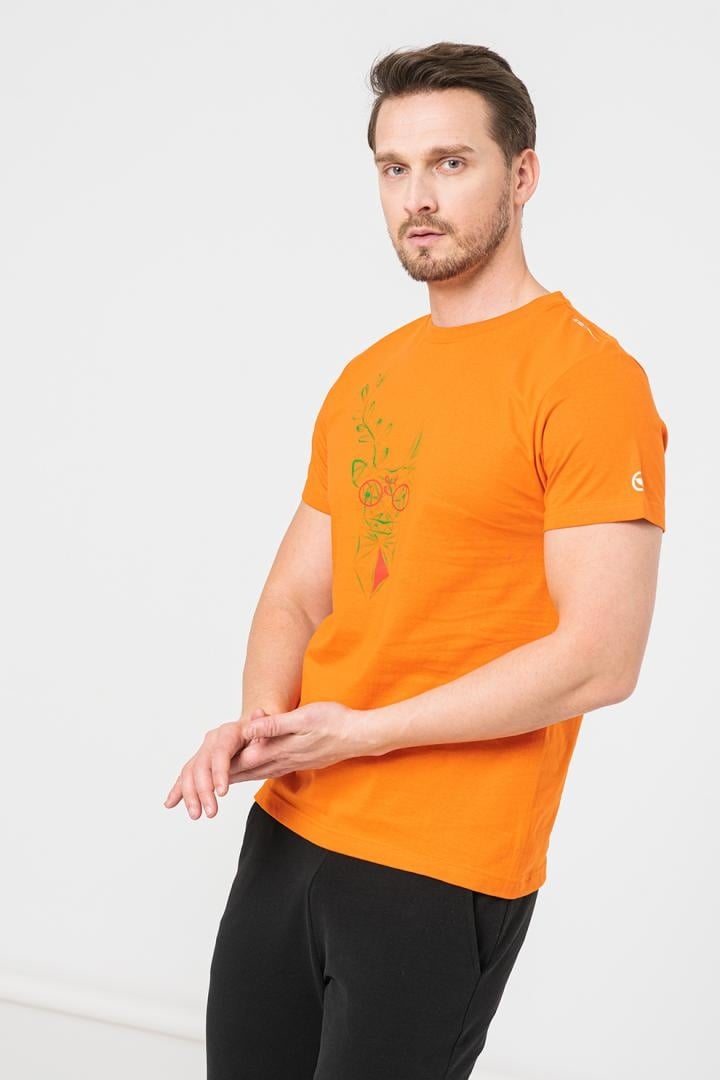 TRICOU CERB FAMILIE BARBATI ORANGE-M - 1 | YEO