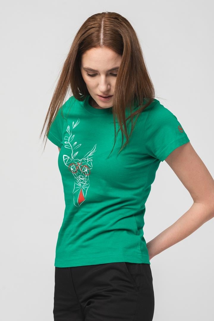 TRICOU CERB FAMILIE FEMEI K GREEN-XL - 1 | YEO