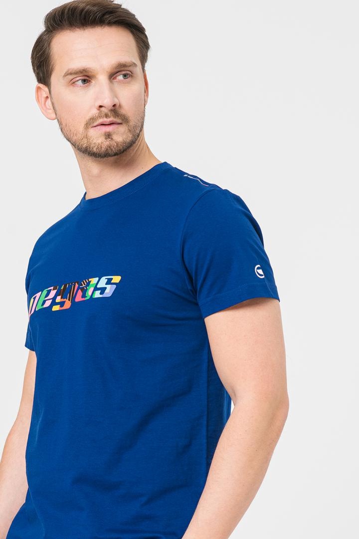 TRICOU LOGO MULTICOLOR BARBATI ROYAL BLUE-XL - 4 | YEO