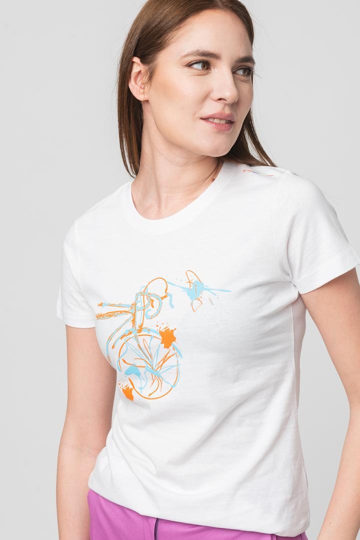 TSHIRT CASUAL F BICICLETA COLOR WHITE-M - 3 | YEO