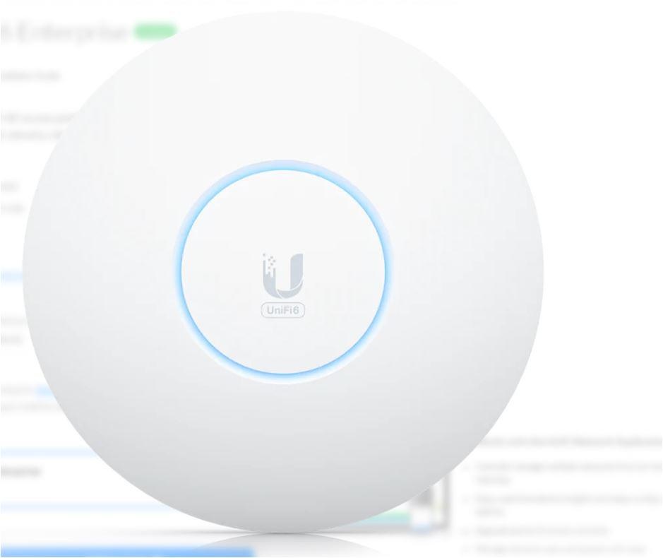 UBIQUITI Unifi6 Enterprise Access Point, U6-ENTERPRISE, Tri-Band WIFI6, 2.4 GHz 573.5 Mbp, antenna 3.2dbi, 5 GHz 4.8 Gbps, antenna 5.3dbi, 6 Ghz 4.8Gpbs , antenna 6dbi, standard wireless: 802.11a/b/g WiFi 4/WiFi 5/WiFi 6/WiFi 6E, 600+ clienti, interfa