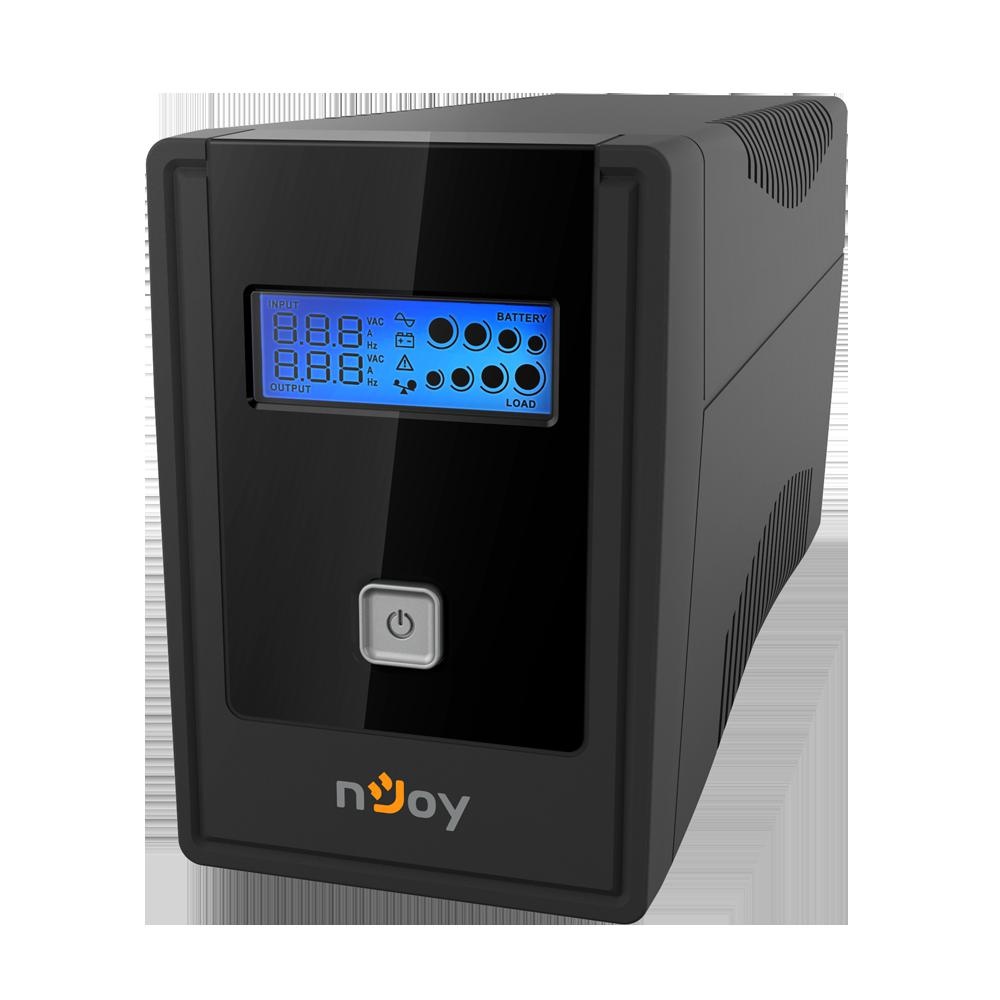 UPS nJoy Cadu 650, 650VA/360W, Afisaj LCD cu ecran tactil, 2 x prize Schuko