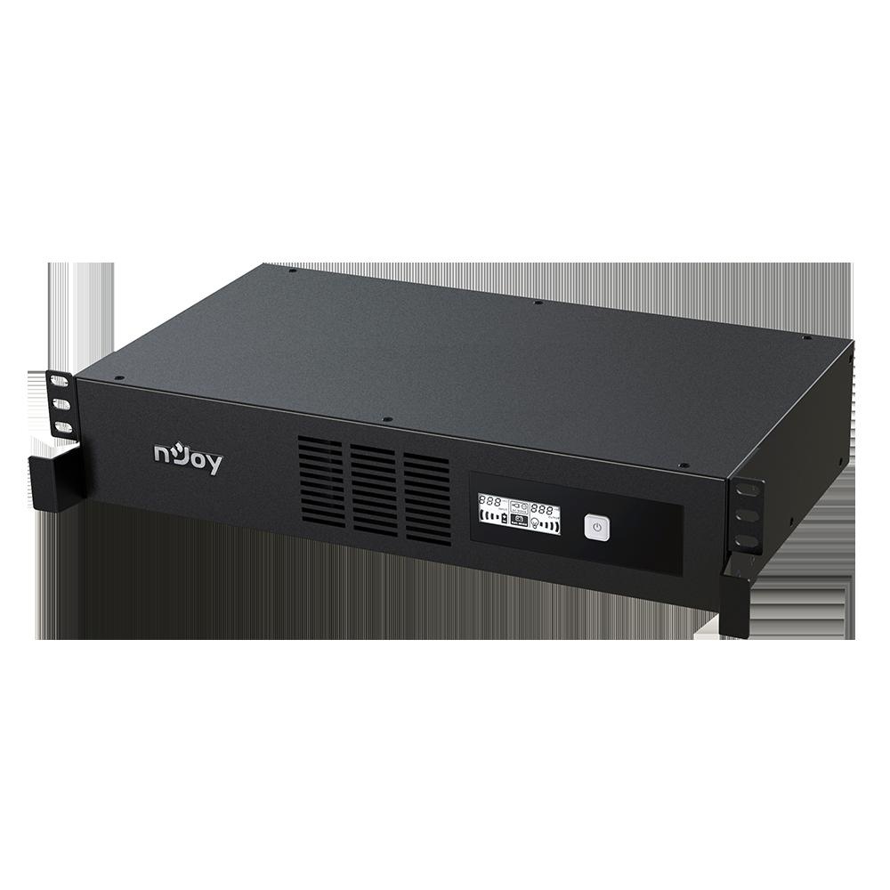 UPS nJoy Code 800, 800VA/480W, Frecventa: 50/60 Hz, Conectori: Intrare 1 x IEC-320 C14, Iesire 8 x IEC-320 C13, Port de comunicare: USB, Ecran LCD, AVR.