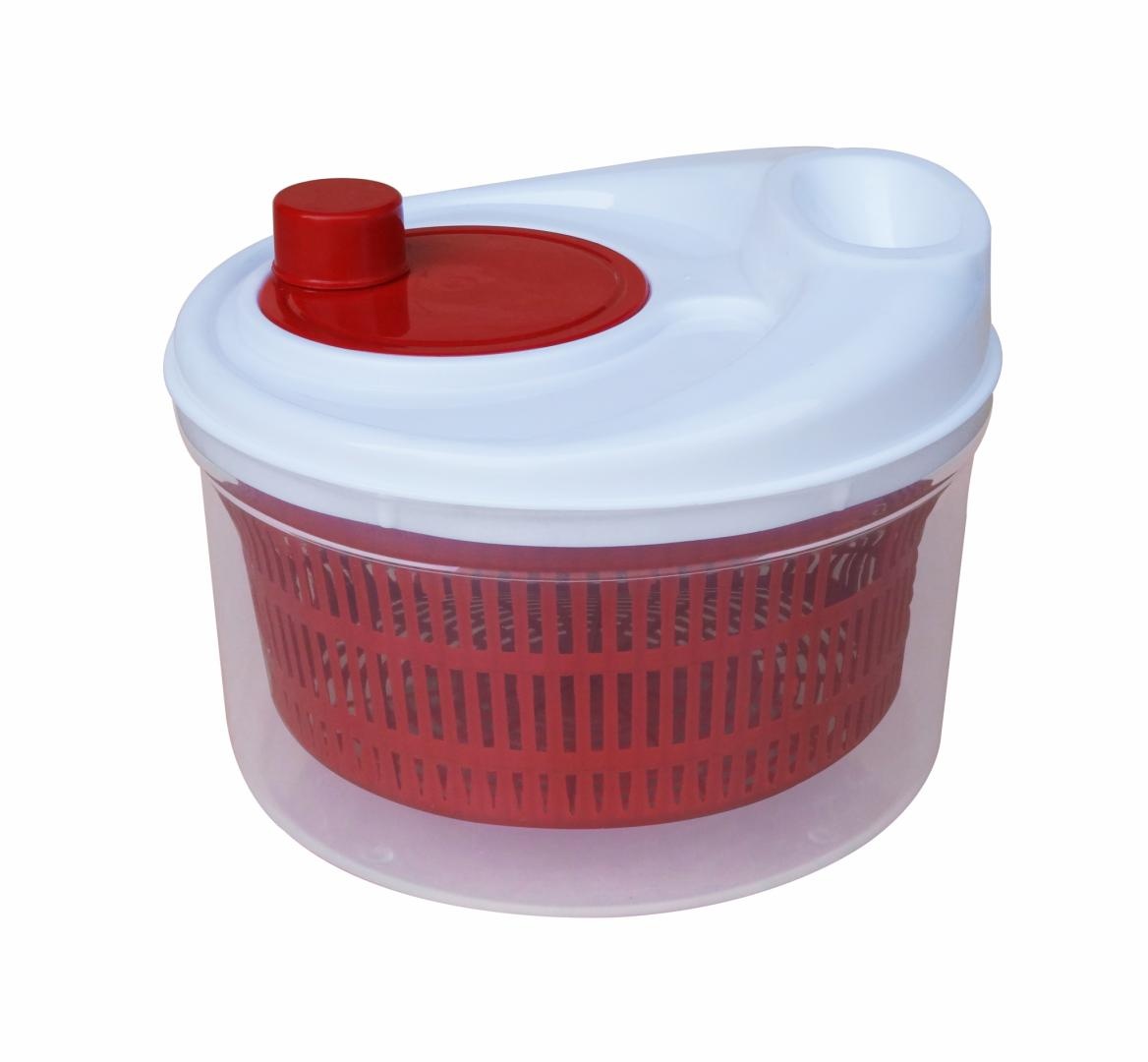 USCATOR SALATA SI VERDETURI CU CENTRIFUGA, 4.5L, ROSU, VANORA HOME