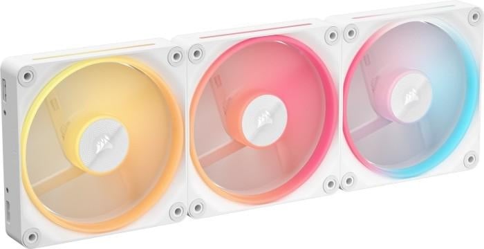 Ventilatoare Carcasa CORSAIR iCUE LINK LX120 REVERSE 3x120mm RGB ALB