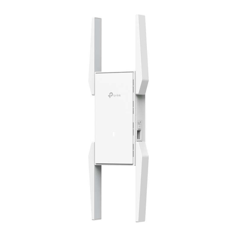 AX5400 Wall-Plate Wi-Fi 6 Extender PORT: 1× Gigabit RJ45 Port (Works as a downlink port in Extender mode, works as a uplink port in AP mode) SPEED: 574Mbps at 2.4 GHz + 4804 Mbps at 5 GHz FEATURE: Standard AC Power Power Plug and Powered with standard