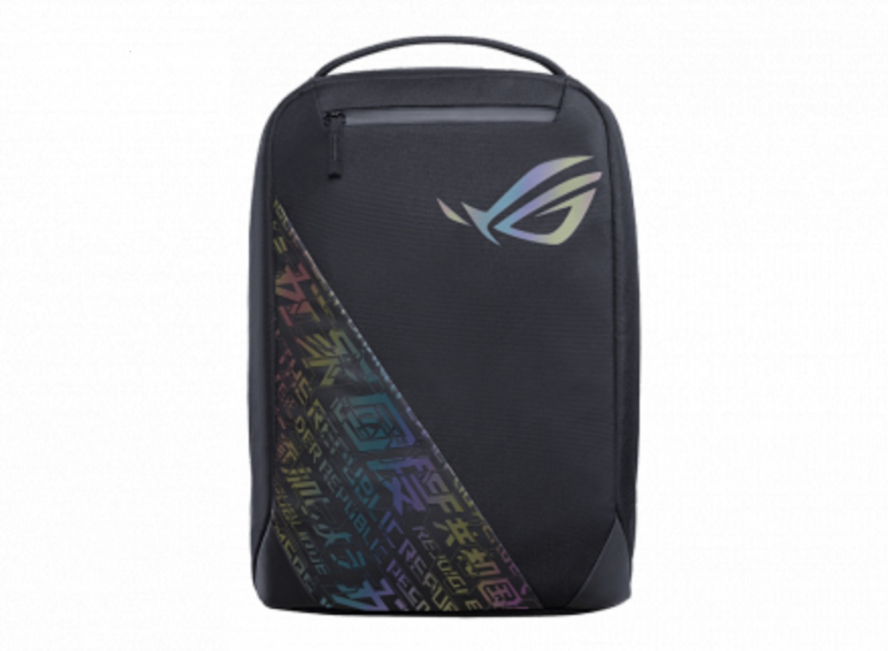 BP1501G ROG BACKPACK 15_17, Black, Holographic Edition, Stylish, gaming-inspired design with the cyber-text pattern and ROG Logo, Quick- access exterior pocket for your essential accessories, Generous 18L interior for easy transport of an up to 17’’ - 1 | YEO