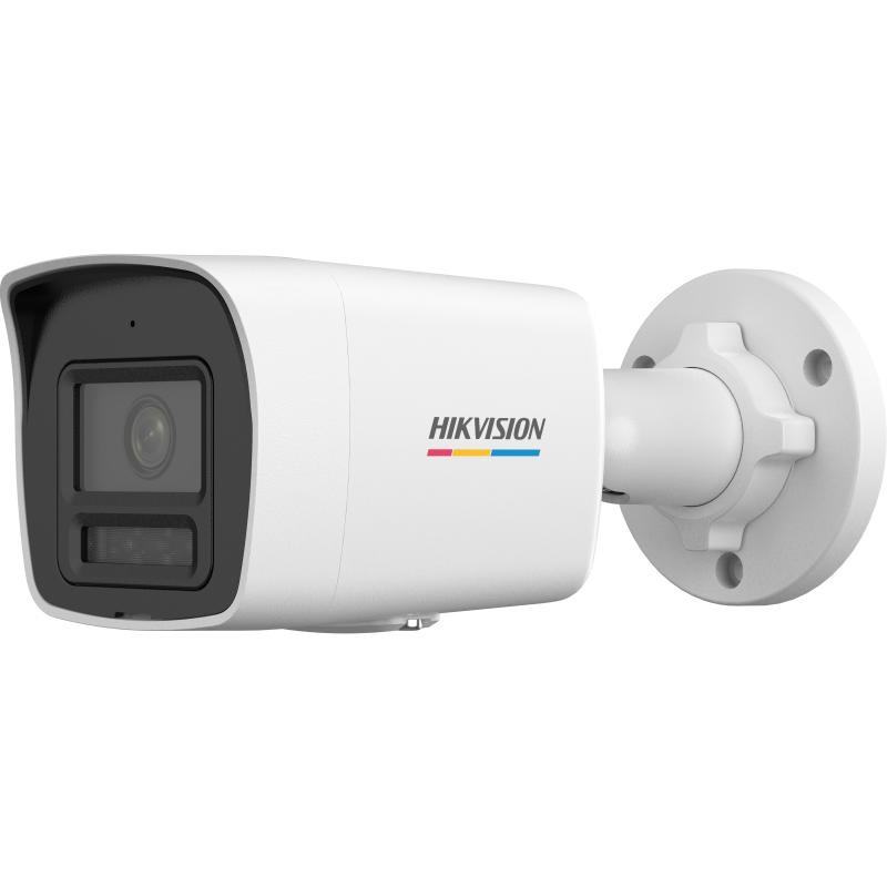 Camera de supraveghere IP Bullet 6MP ColorVu Hikvision DS-2CD1067G2H- LIU(4MM), lentila fixa 4mm, iluminare: Color: 0.0005 Lux @ (F1.0, AGC ON),B/W: 0 Lux with IR: 30m, microfon incorporat, interfata: 1 x RJ45 10 M/100 M self-adaptive Ethernet port,