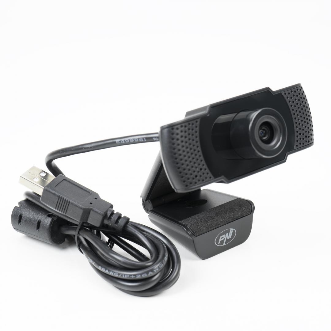 Camera Web PNI CW1850 Full HD 1080P 2MP, USB, clip-on, microfon stereo incorporat, Senzor: CMOS 1/3