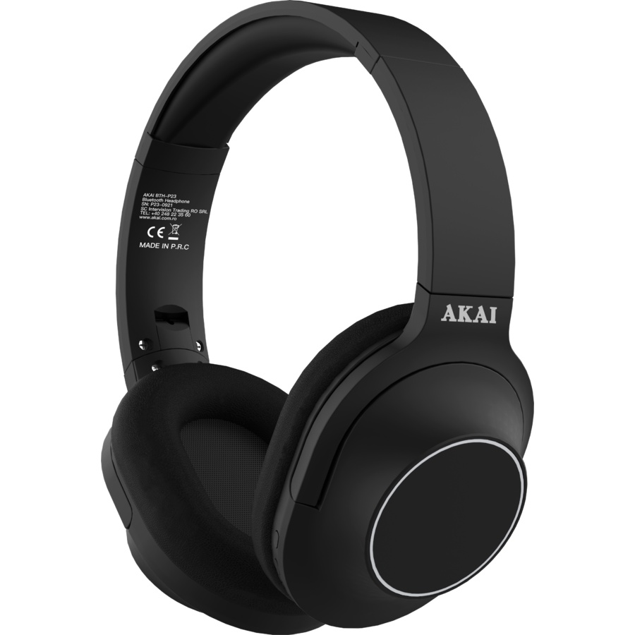 Casti Akai BTH-P23, bluetooth, negru