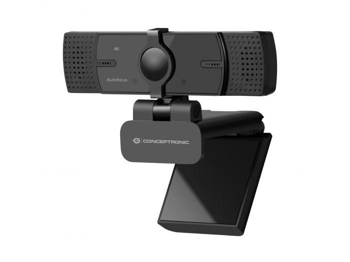 Conceptronic AMDIS07B 4K Ultra HD Autofocus Webcam with Dual Microphone, 103 x 55 x 44 mm - 1 | YEO